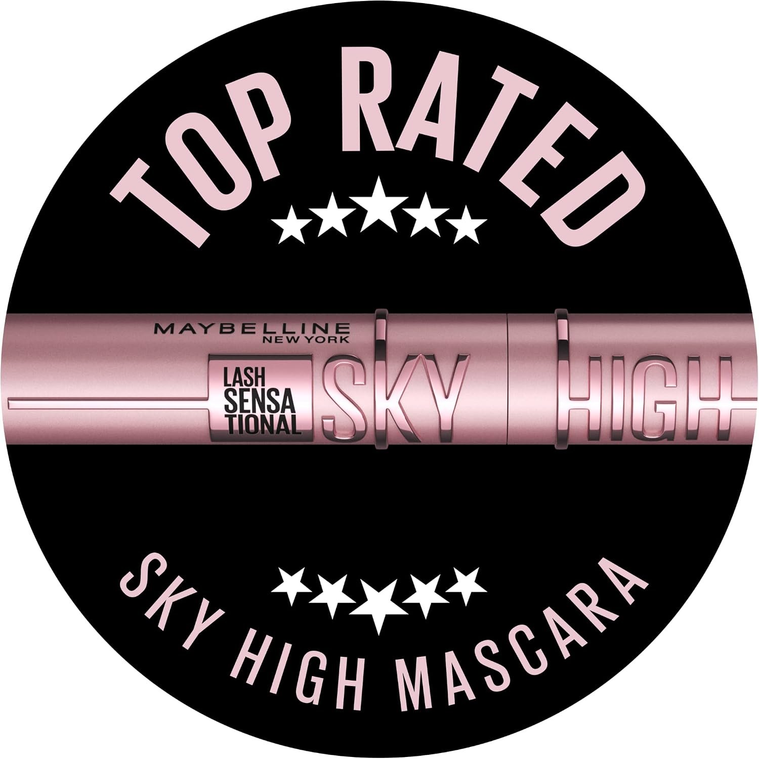 Maybelline New York Lash Sensational Sky High Mascara, Bulky and Extended Mascara, Washable Flake-free Formula Infused with Bamboo Extract and Fiber, 5ml, Shade: 01, Black